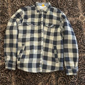 Tailor Vintage Sherpa-Lined Plaid Jacket